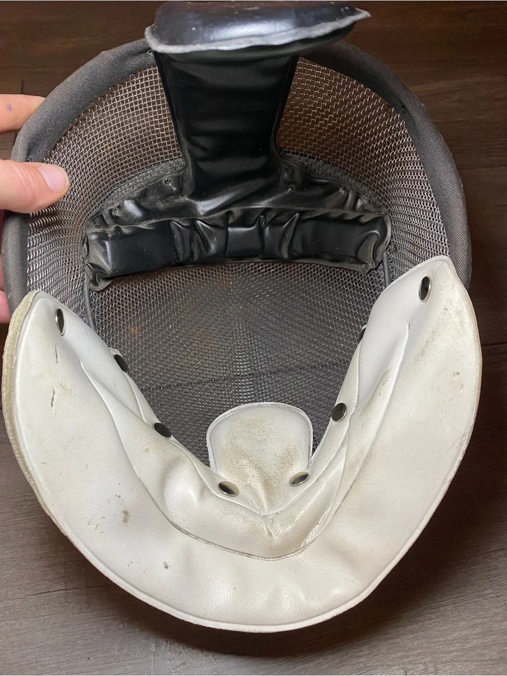 Vintage American Castello NYC Fencing Mask with White Bib - Protective Headgear